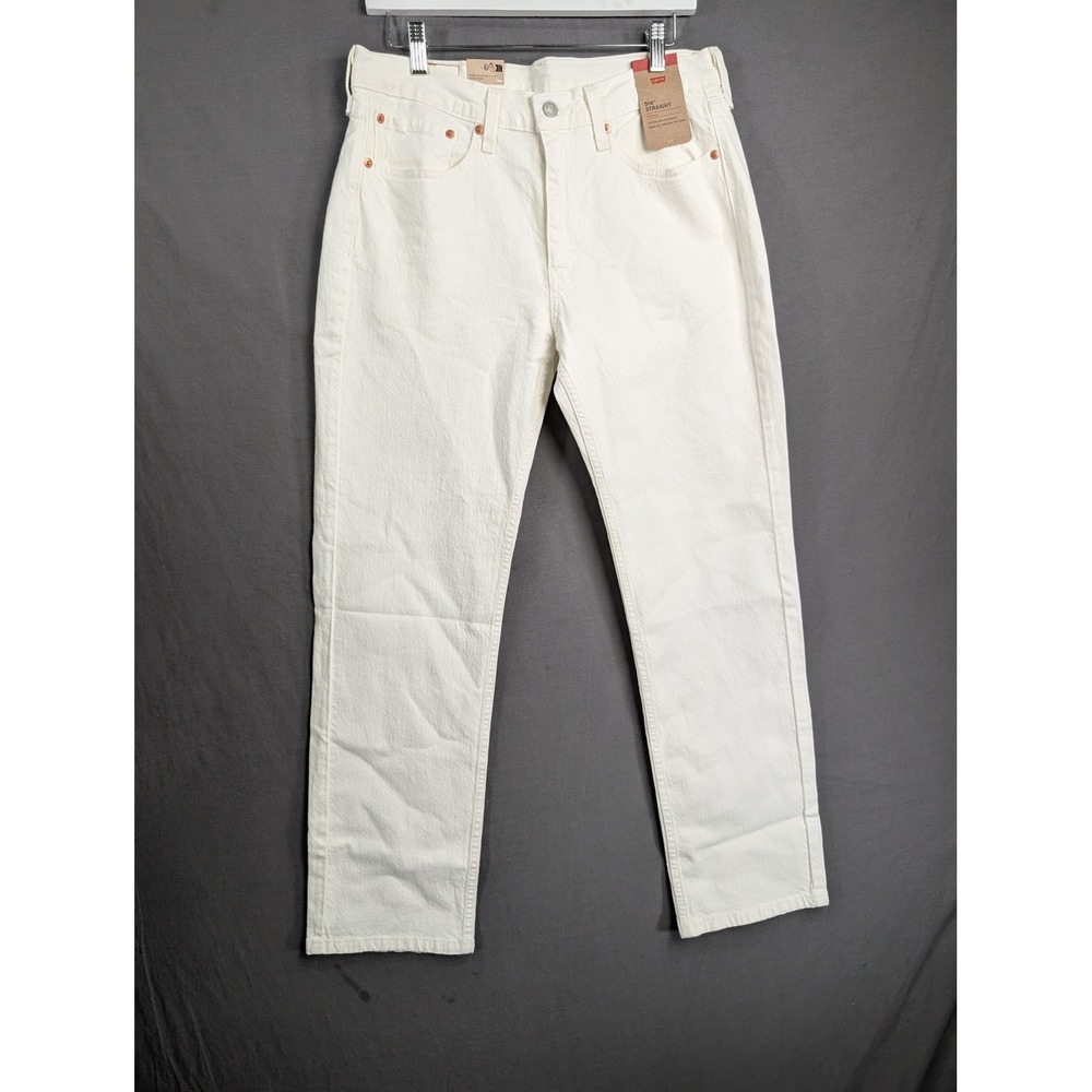 Levi Strauss & Co. 514 Straight Fit Jeans Mens 32x30 White Denim 005142064